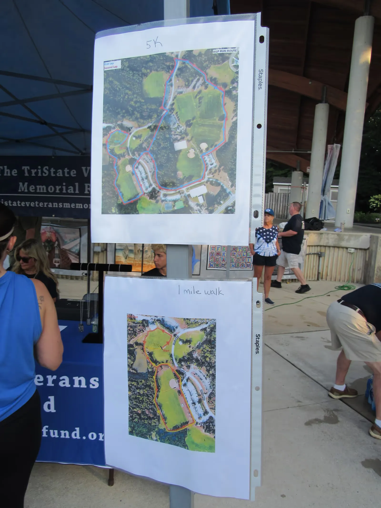 The course map, posted and ready
