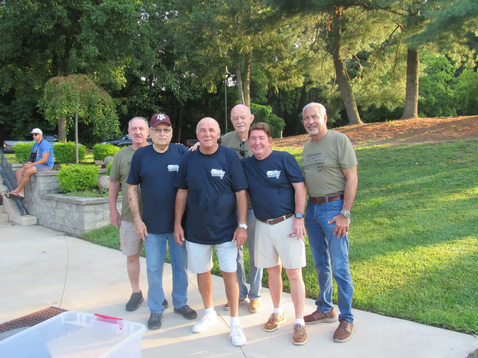Volunteers and board members before the gates open